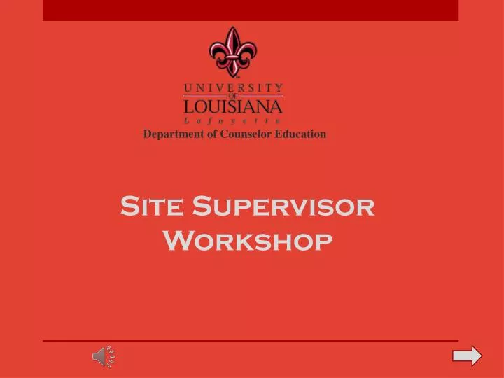 site supervisor workshop