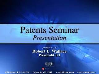 Patents Seminar Presentation