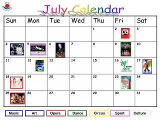 July Calendar