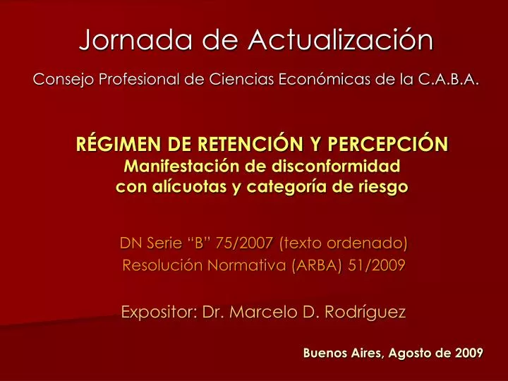 jornada de actualizaci n consejo profesional de ciencias econ micas de la c a b a