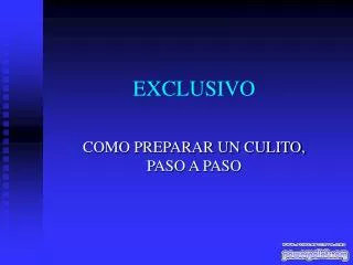 exclusivo