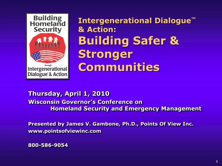 intergenerational dialogue action building safer stronger communities
