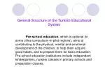 General Structure of the Turkish Educational System - slide 1