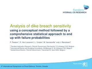 Analysis of dike breach sensitivity