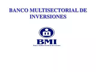 banco multisectorial de inversiones