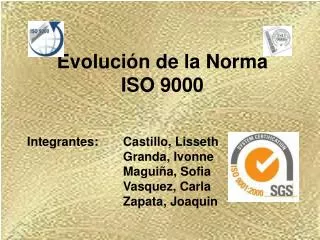 evoluci n de la norma iso 9000