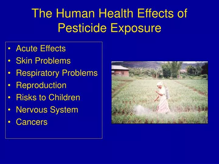 the human health effects of pesticide exposure