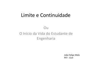 limite e continuidade