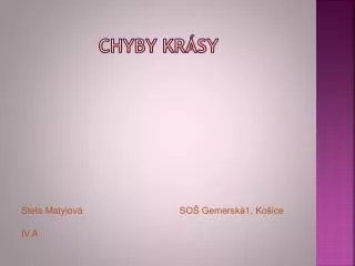 chyby kr sy