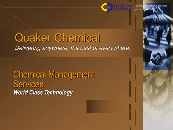 chemical management services world class technology
