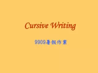 cursive writing