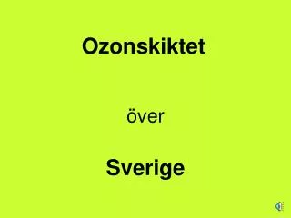 Ozonskiktet