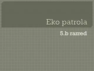 eko patrola