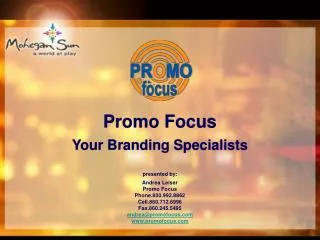 Promo Focus Your Branding Specialists