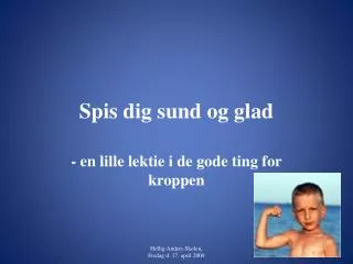 spis dig sund og glad