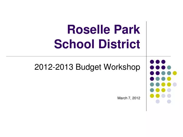 roselle park school district