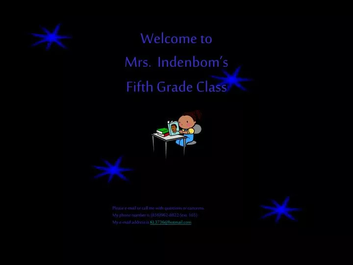 welcome to mrs indenbom s fifth grade class