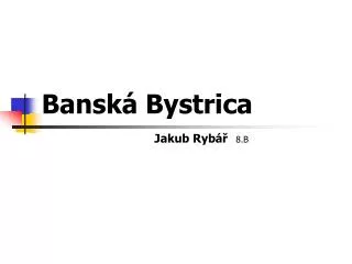 bansk bystrica