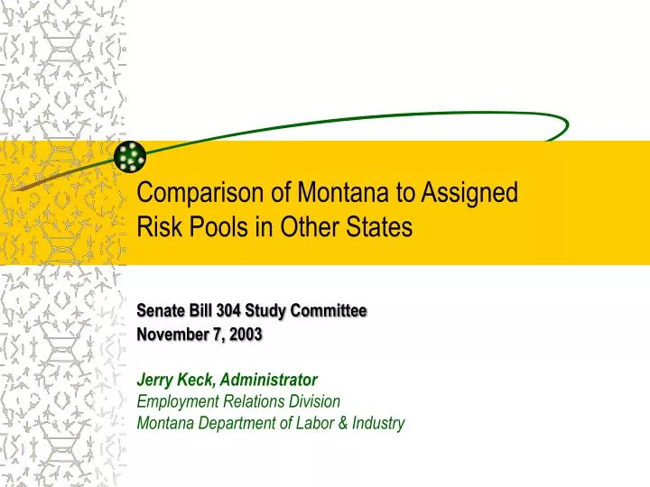 comparison of montana to assigned risk pools in other states