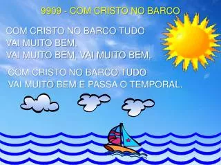 9909 com cristo no barco