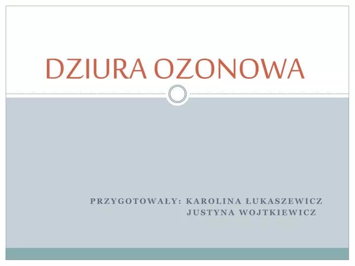 dziura ozonowa