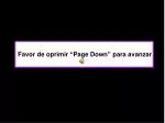 Favor de oprimir “Page Down” para avanzar - slide 1