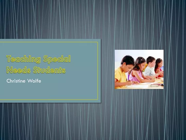 teaching special needs students