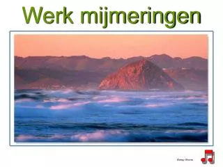 werk mijmeringen