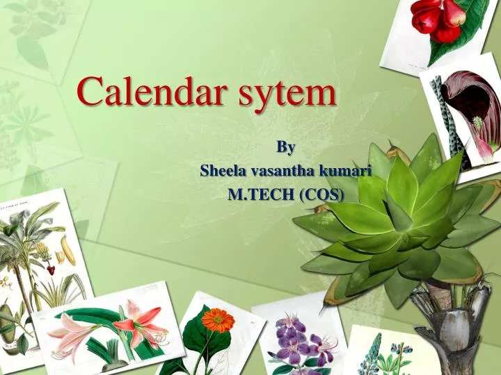 calendar sytem