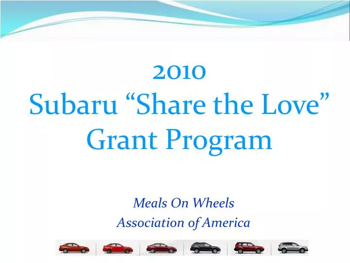 2010 subaru share the love grant program