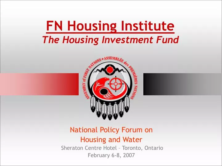 fn housing institute the housing investment fund