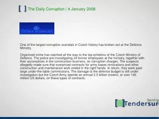 The Daily Corruption | 4 January 2008