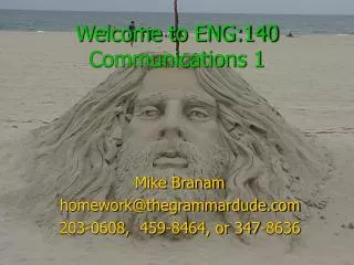 Welcome to ENG:140 Communications 1