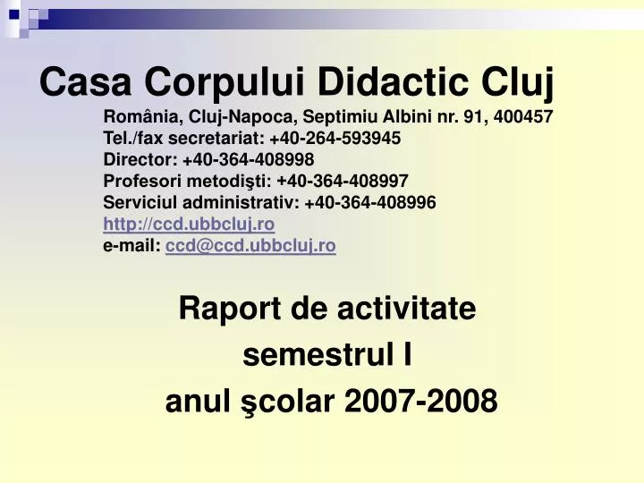 casa corpului didactic cluj