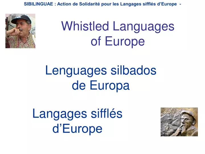 lenguages silbados de europa