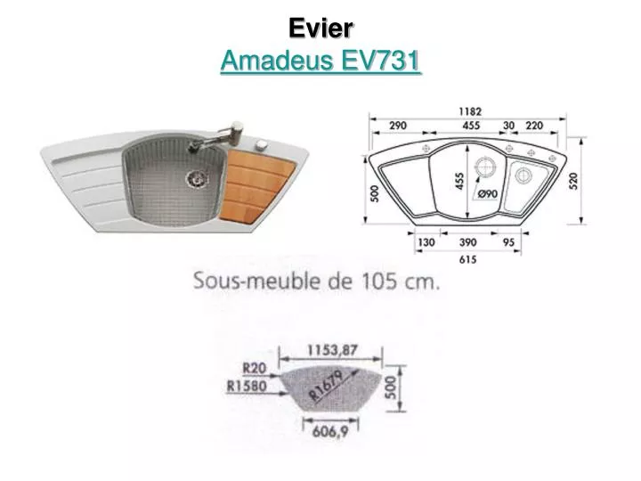 evier amadeus ev731