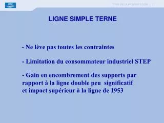 ligne simple terne