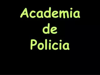 academia de policia