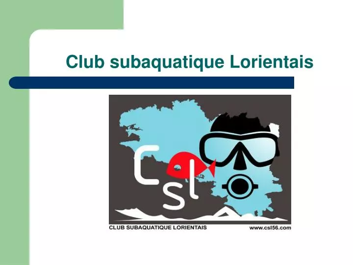 club subaquatique lorientais