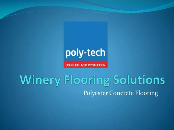 winery flooring solutions