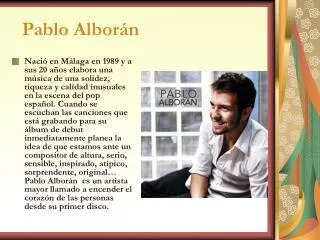 pablo albor n