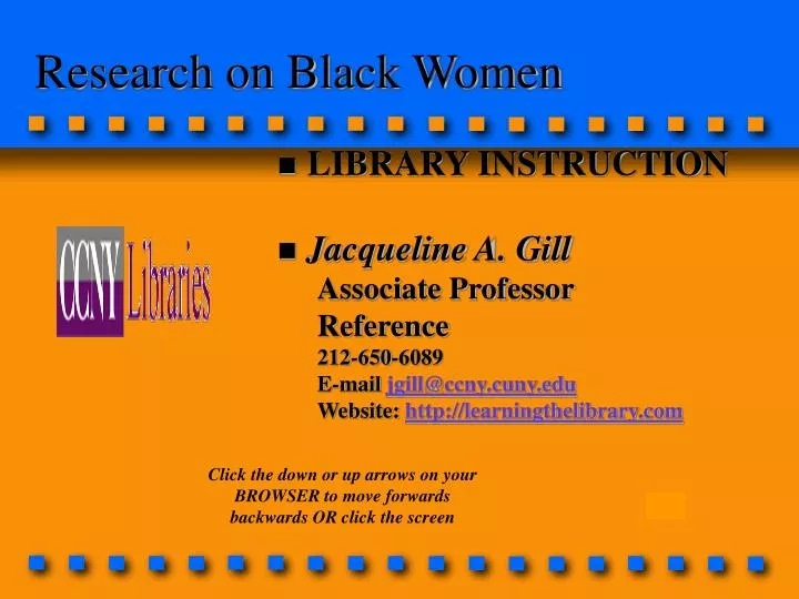 research on black women