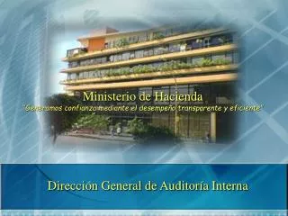 direcci n general de auditor a interna