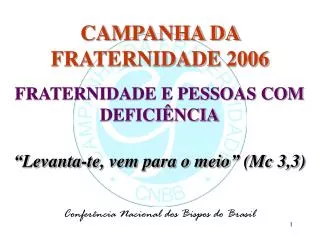 campanha da fraternidade 2006