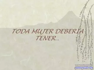 toda mujer deberia tener