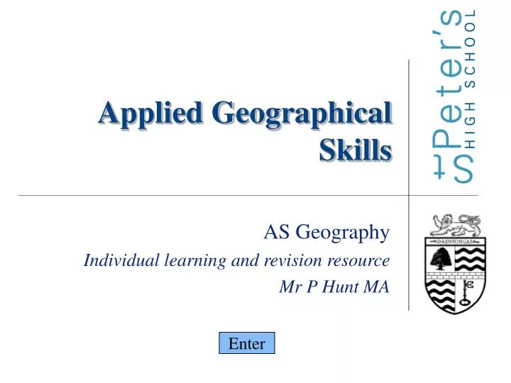 applied geographical skills