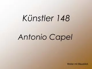 antonio capel