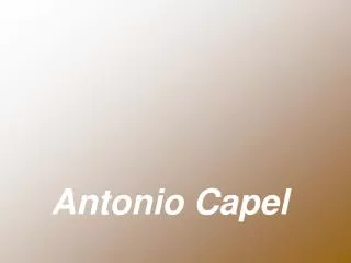 antonio capel