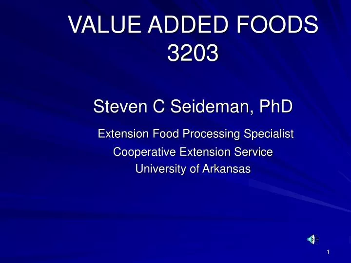 value added foods 3203