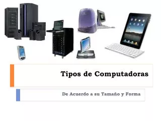 tipos de computadoras